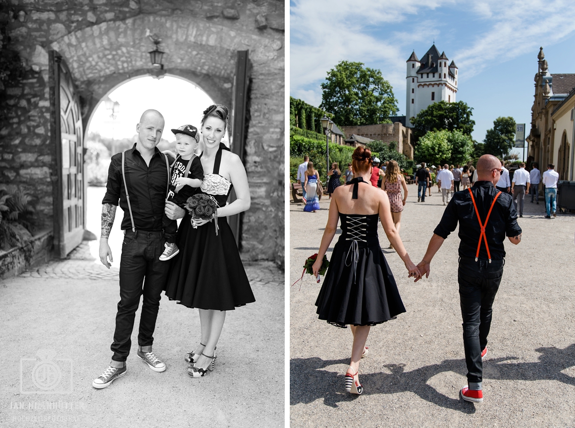 Rockabilly-Familie-Burg-Eltville-Hochzeit