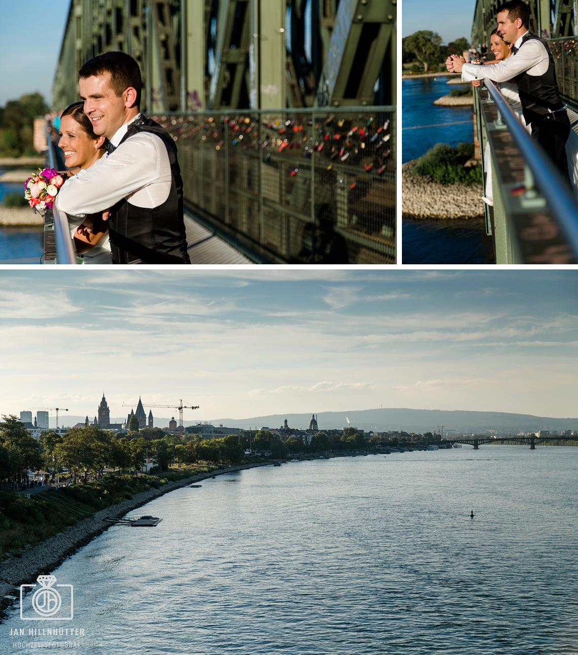 Hochzeitspaar-Hochzeitsfoto-Mainz-Eisenbahn-Bruecke-Altstadt