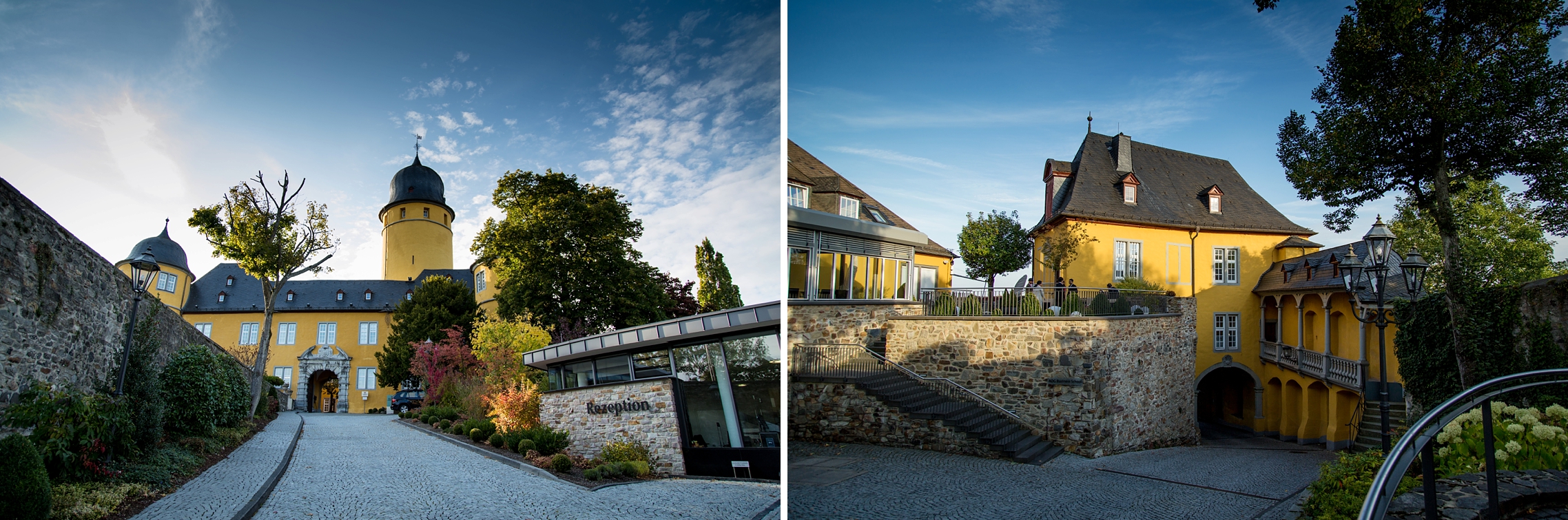 Schloss-Montabaur-Hochzeitsfotos-Abendstimmung