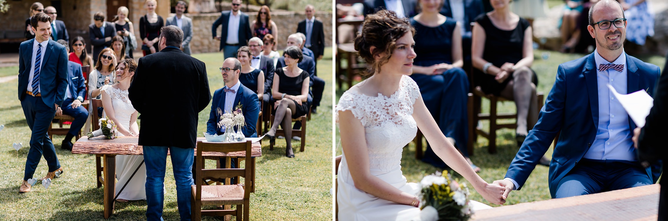 Trau-Zeremonie auf der Finca-Hochzeit