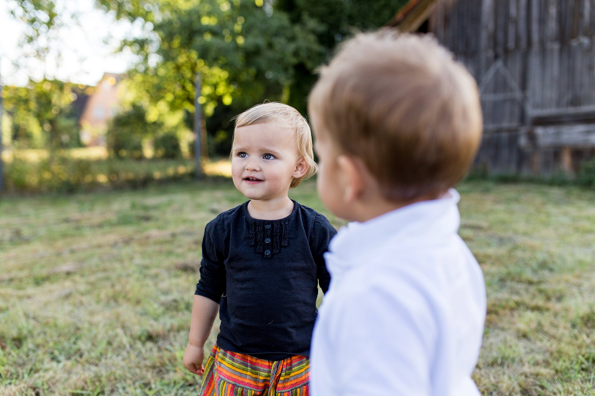 Kleinkinder beim Familien-Shooting.