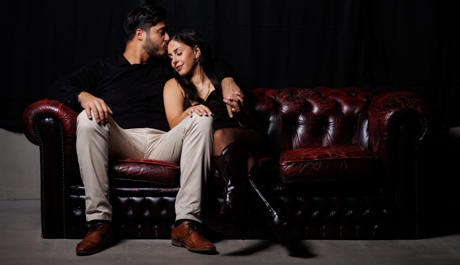 paarshooting ledersofa