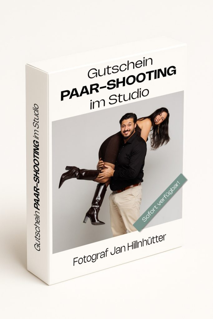Digitaler Gutschein für Paar-Shooting im Studio mit Fotograf Jan Hillnhütter